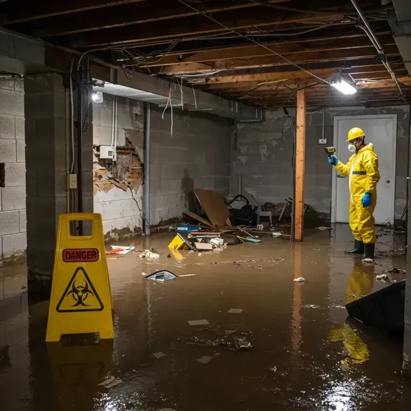 Flooded Basement Electrical Hazard in Westminster, SC Property